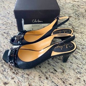 New Cole Haan Size 6 black leather/patent